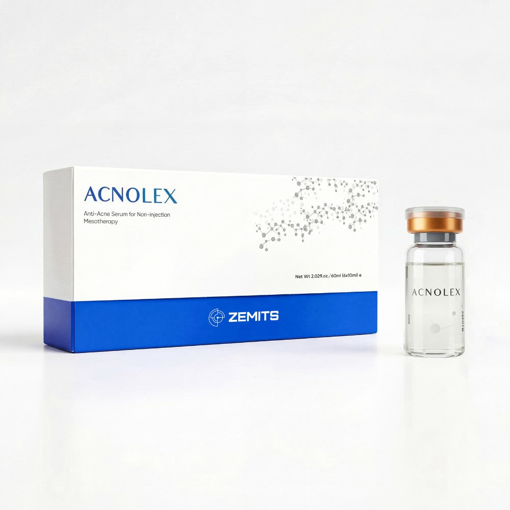 Zemits Acnolex Anti-Acne Serum for Non-injection Mesotherapy (Electroporation) 6 Ampoules of 10 ml each