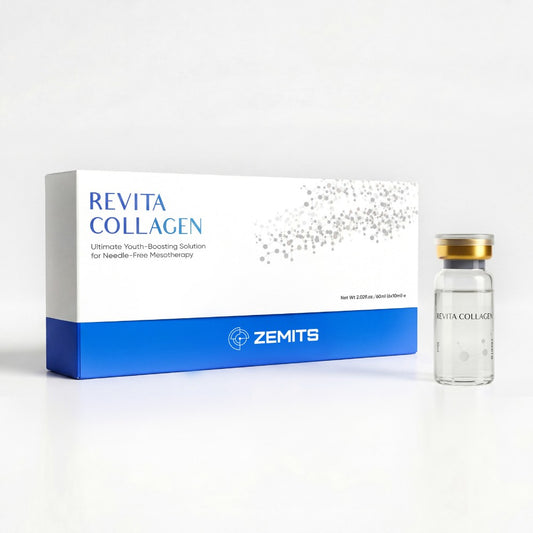 Zemits RevitaCollagen Collagen-Boosting Serum for Non-injection Mesotherapy (Electroporation) 6 Ampoules of 10 ml each