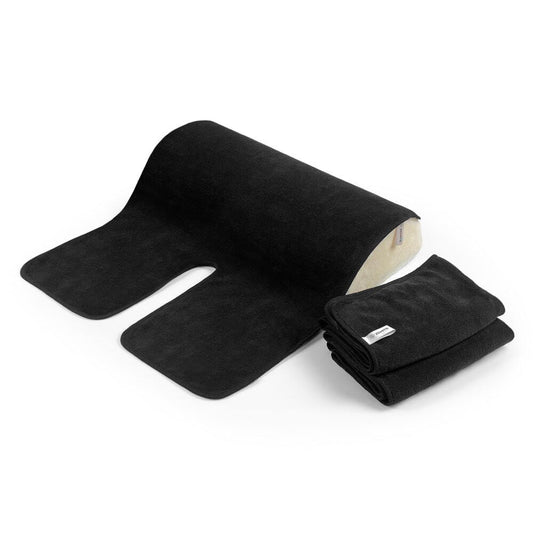 Spa Facial Towel Black Colour, Set of 2